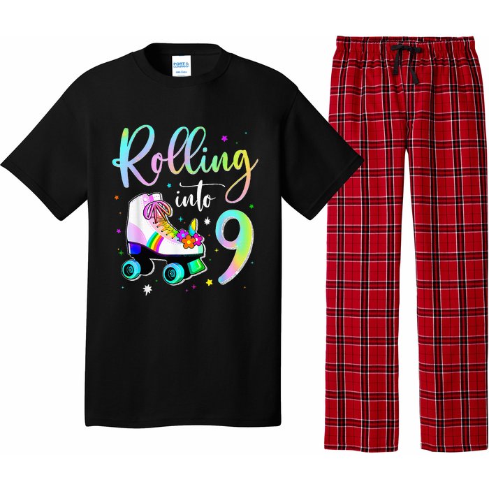 funny rolling in to 9 birthday Pajama Set