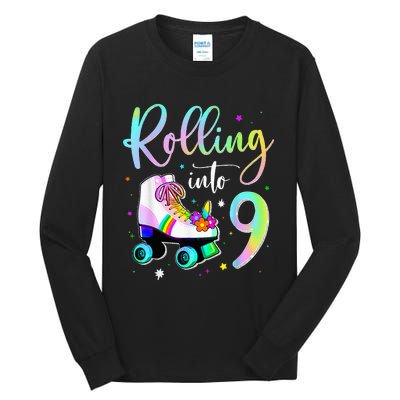 funny rolling in to 9 birthday Tall Long Sleeve T-Shirt