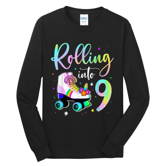 funny rolling in to 9 birthday Tall Long Sleeve T-Shirt