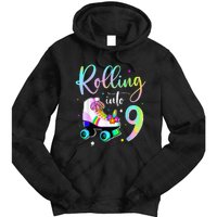 funny rolling in to 9 birthday Tie Dye Hoodie