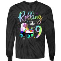 funny rolling in to 9 birthday Tie-Dye Long Sleeve Shirt