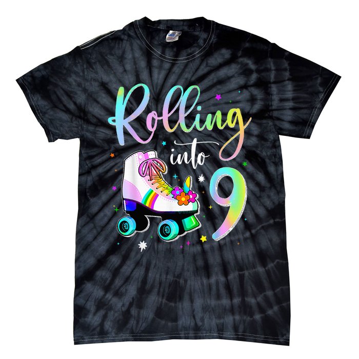 funny rolling in to 9 birthday Tie-Dye T-Shirt