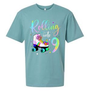 funny rolling in to 9 birthday Sueded Cloud Jersey T-Shirt