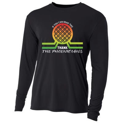 Funny Reading If You Can Read This Thank Phoenicians Lover Cooling Performance Long Sleeve Crew