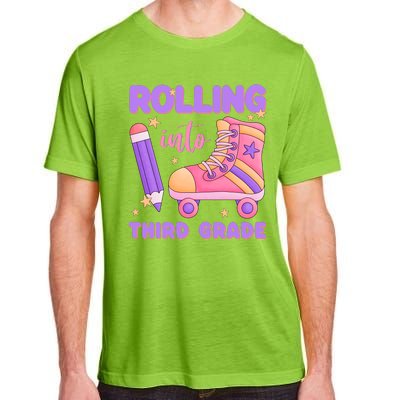 Funny Rolling Into 3rd Grade Adult ChromaSoft Performance T-Shirt