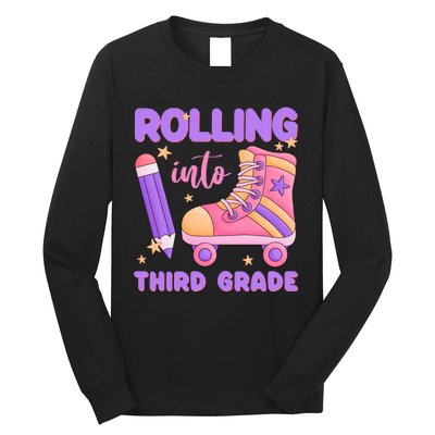 Funny Rolling Into 3rd Grade Long Sleeve Shirt