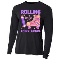 Funny Rolling Into 3rd Grade Cooling Performance Long Sleeve Crew