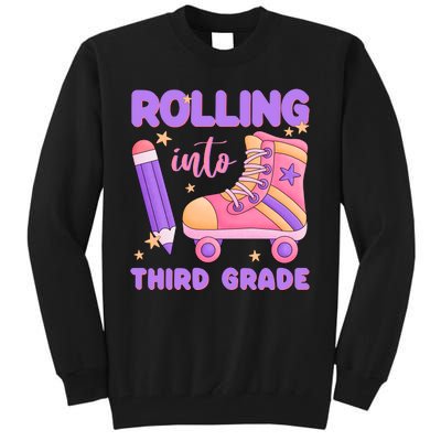 Funny Rolling Into 3rd Grade Tall Sweatshirt