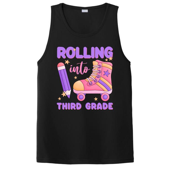 Funny Rolling Into 3rd Grade PosiCharge Competitor Tank