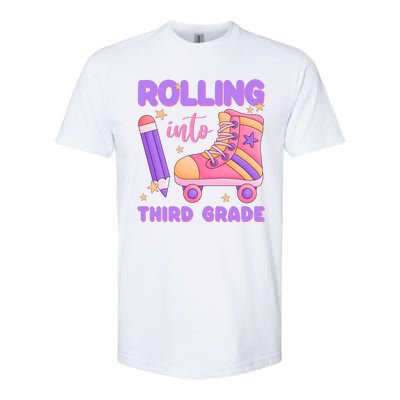 Funny Rolling Into 3rd Grade Softstyle® CVC T-Shirt