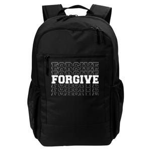 Forgive Repetition Inspirational Motivational Daily Commute Backpack