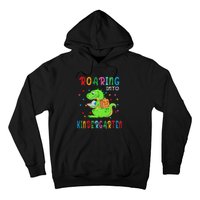 Funny Roaring Into Kindergarten Funny Back To The School Hoodie