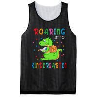 Funny Roaring Into Kindergarten Funny Back To The School Mesh Reversible Basketball Jersey Tank