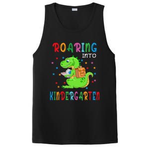 Funny Roaring Into Kindergarten Funny Back To The School PosiCharge Competitor Tank