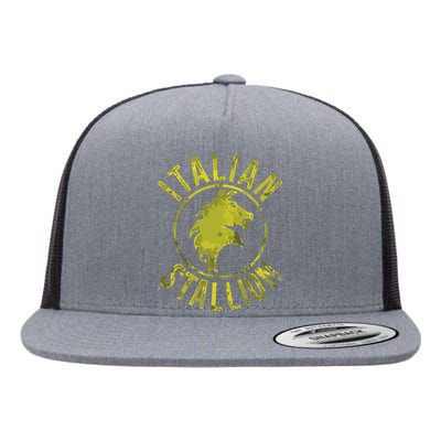 Funny Rocky Italian Stallion Horse Flat Bill Trucker Hat