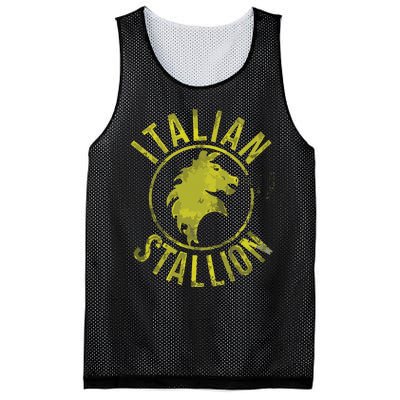 Funny Rocky Italian Stallion Horse Mesh Reversible Basketball Jersey Tank