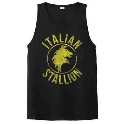 Funny Rocky Italian Stallion Horse PosiCharge Competitor Tank