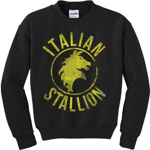 Funny Rocky Italian Stallion Horse Kids Sweatshirt