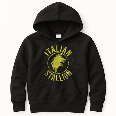 Funny Rocky Italian Stallion Horse Kids Hoodie