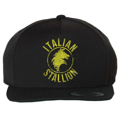 Funny Rocky Italian Stallion Horse Wool Snapback Cap