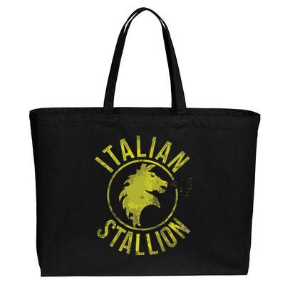 Funny Rocky Italian Stallion Horse Cotton Canvas Jumbo Tote