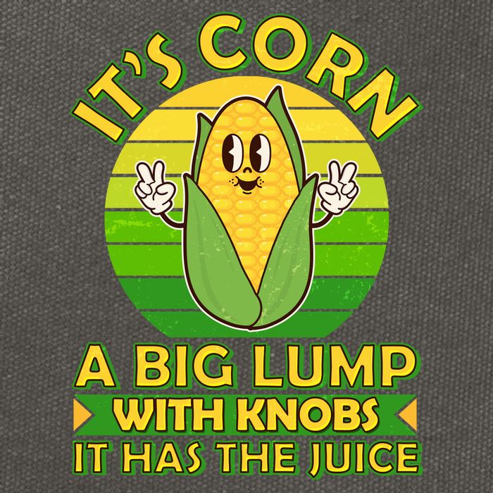 Funny Retro It's Corn A Big Lump With Knobs It Has The Juice Cotton Canvas Backpack