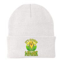 Funny Retro It's Corn A Big Lump With Knobs It Has The Juice Beanie