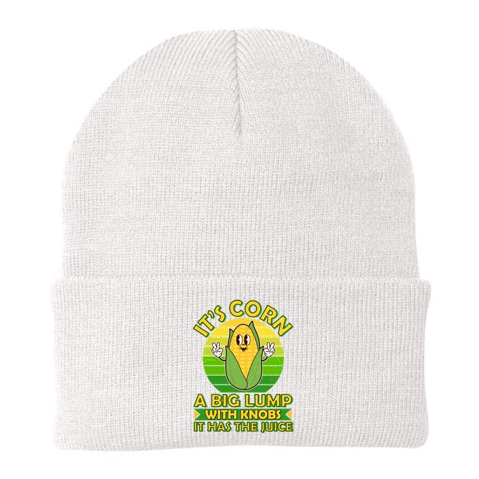 Funny Retro It's Corn A Big Lump With Knobs It Has The Juice Beanie