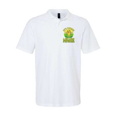 Funny Retro It's Corn A Big Lump With Knobs It Has The Juice Polo