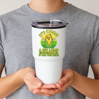 Funny Retro It's Corn A Big Lump With Knobs It Has The Juice Tumbler