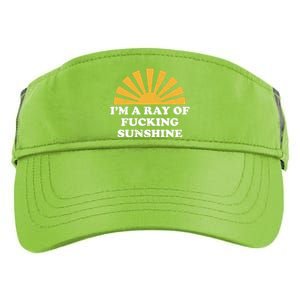 Funny Retro I Am A Ray Of Fucking Sunshine Gift Adult Drive Performance Visor