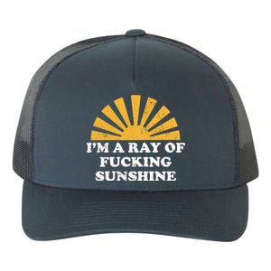 Funny Retro I Am A Ray Of Fucking Sunshine Gift Yupoong Adult 5-Panel Trucker Hat