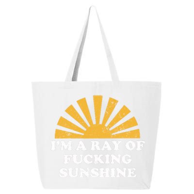 Funny Retro I Am A Ray Of Fucking Sunshine Gift 25L Jumbo Tote