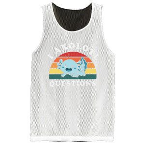 Funny Retro I Axolotl Questions Cute Axolotl Animal Mesh Reversible Basketball Jersey Tank