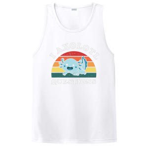 Funny Retro I Axolotl Questions Cute Axolotl Animal PosiCharge Competitor Tank