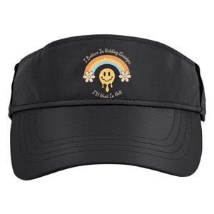 Funny Rainbow I Believe In Holding Grudges I'll Heal In Hell Adult Drive Performance Visor