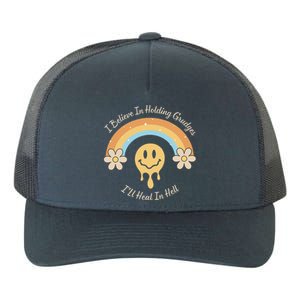 Funny Rainbow I Believe In Holding Grudges I'll Heal In Hell Yupoong Adult 5-Panel Trucker Hat