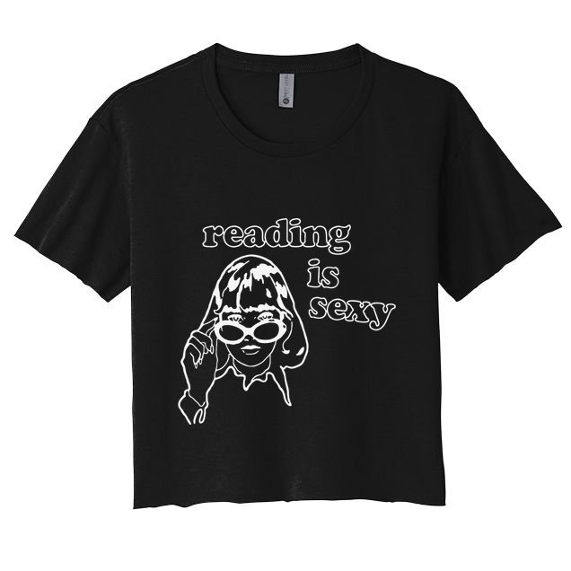 Funny Reading Is Sexy Gift For Bookworms Crop Top