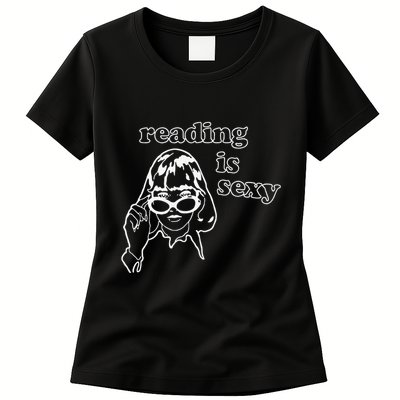 Funny Reading Is Sexy Gift For Bookworms Womens T-Shirt