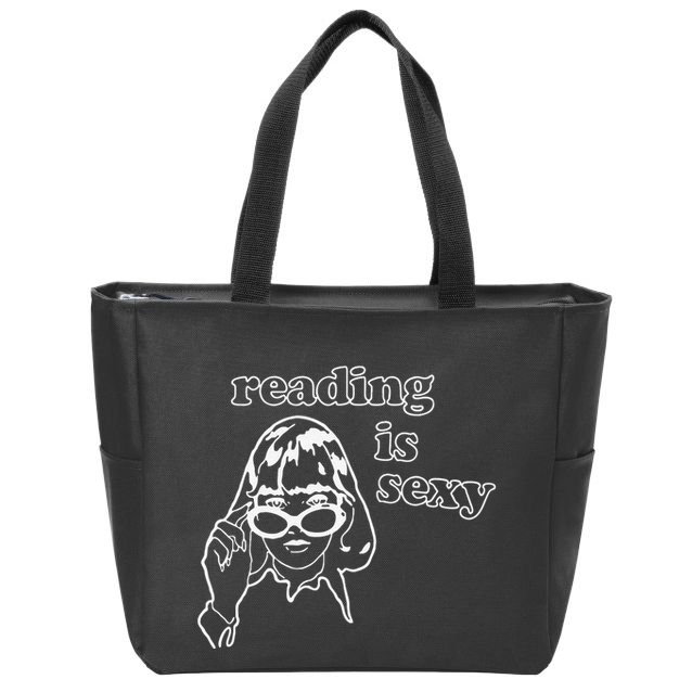 Funny Reading Is Sexy Gift For Bookworms Zip Tote Bag
