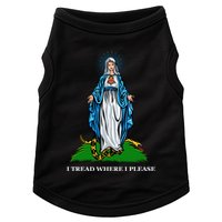 Funny Religious I Tread Where I Please Mary Versus Tread On Me Snake Doggie Tank