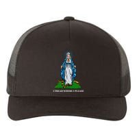 Funny Religious I Tread Where I Please Mary Versus Tread On Me Snake Yupoong Adult 5-Panel Trucker Hat