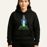 Funny Religious I Tread Where I Please Mary Versus Tread On Me Snake Hoodie