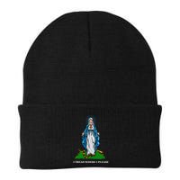 Funny Religious I Tread Where I Please Mary Versus Tread On Me Snake Beanie
