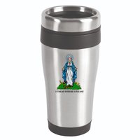 Funny Religious I Tread Where I Please Mary Versus Tread On Me Snake 16oz Travel Tumbler