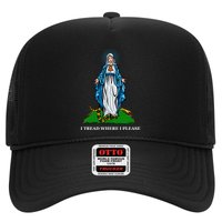 Funny Religious I Tread Where I Please Mary Versus Tread On Me Snake Hat