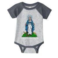Funny Religious I Tread Where I Please Mary Versus Tread On Me Snake Infant Baby Jersey Bodysuit