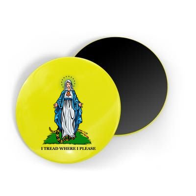 Funny Religious I Tread Where I Please Mary Versus Tread On Me Snake Magnet