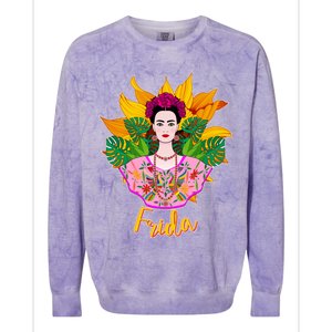 Frida Kahlo Colorblast Crewneck Sweatshirt