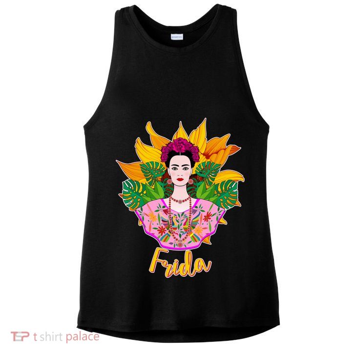 Frida Kahlo Ladies PosiCharge Tri-Blend Wicking Tank